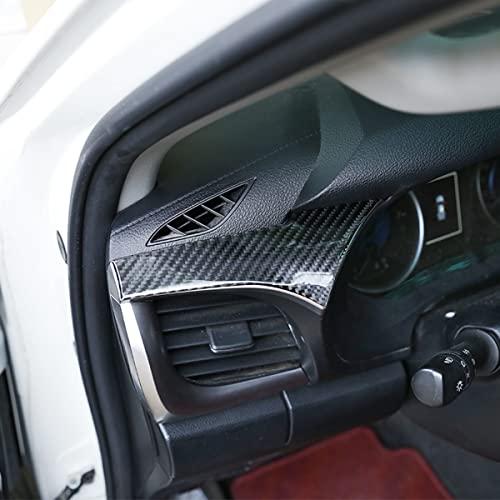 人気の通販サイト taruisixt Fit for Toyota Hilux 2015-2021 Real Carbon Fiber (Soft) インテリアアクセサリーCentral Dashboard装飾パネル保護ステッカー