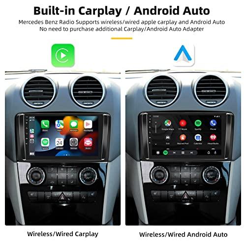 全国送料込み Wireless Carplay搭載AndroidカーステレオMercedes-Benz GL ML Class W 164 X 164 ML 350 ML 450 ML 500 GL 320 GL 450 9インチタッチスクリーンBluetoothカ