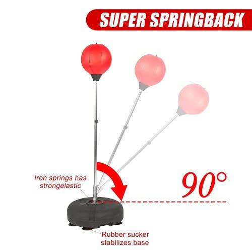 TRY&DO大人・子供用スタンド付パンチングバッグ高さ調節可能ボクシングボールセットホームジム用手袋ハンドポンプ付自立型リフレックスバッグ TRY&DO大人 子供用スタンド付パンチングバッグ高さ調節可能ボクシングボールセットホームジム用手袋ハンドポンプ付自立型リフレックスバッグ R1542448582(13638円)