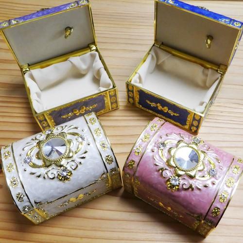 オルゴール トレジャーBOX ゴールド ネイビー 入荷しました