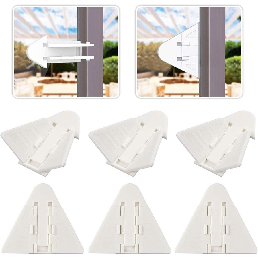 当社の 子供安全ロック ６個セット ベビー 窓ストッパー 引き戸 ストッパー 窓ロック スライディングドアロック 安全対策 転落 脱出 いたずら ケ Quran Unv Edu Sd