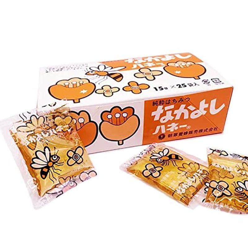 懐かしい 国産 はちみつ なかよしハネー 国産蜂蜜 ポーション 15g 25袋 ラッピング無料サービス 贈答 Akorikoストアー 通販 Yahoo ショッピング