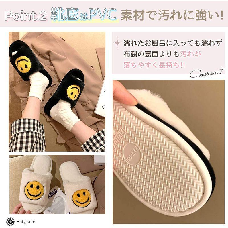 品揃え豊富で シューズ アドグレイス Ad16 スマイル ニコちゃんマーク スマイリー 洗える タオル地 スリッパ 室内 ルームシューズ 静音 Pvc 素材 クッ Www Threeriversofs Com