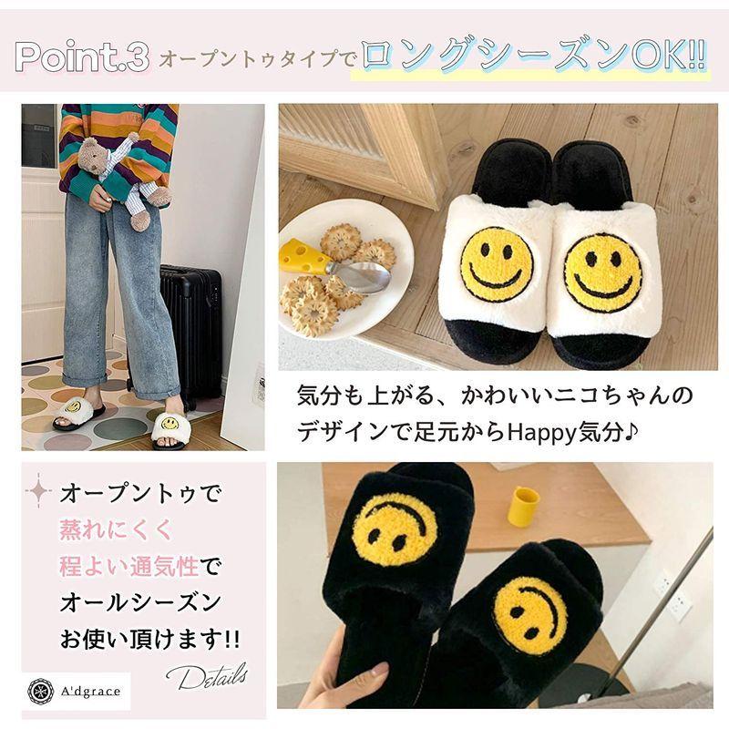 品揃え豊富で シューズ アドグレイス Ad16 スマイル ニコちゃんマーク スマイリー 洗える タオル地 スリッパ 室内 ルームシューズ 静音 Pvc 素材 クッ Www Threeriversofs Com