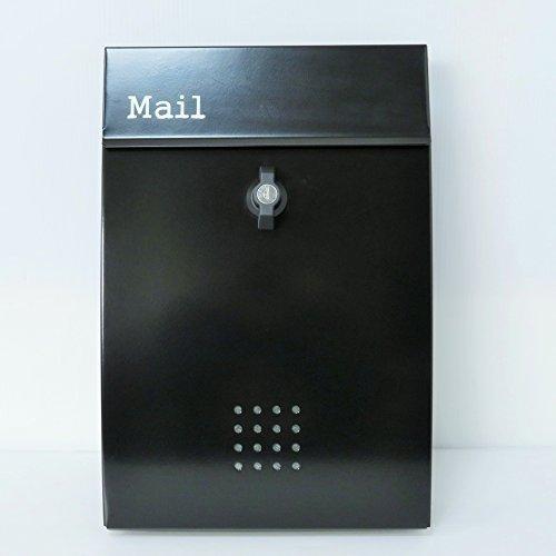 ポスト 郵便ポスト 門扉 玄関 郵便受け メールボックス壁掛け黒色 ステンレスポストm137 A B00jgwvzrk Akozushop Br ステンレスポストm137 店舗情報 の