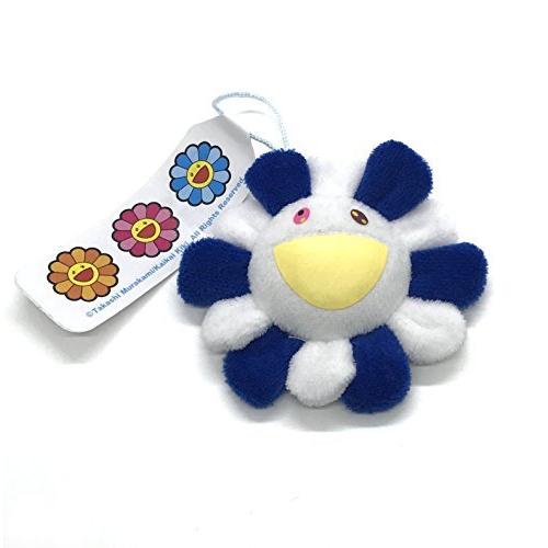 品質は非常に良い 村上隆 Kaikai Kiki お花 ぬいぐるみ バッジ 兼 ストラップ 直径 8 M ブルー ぬいぐるみ Jalapamax Tur Br