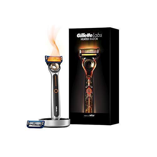 ジレット Gillette Labs ヒーテッドレーザー 髭剃り Gillette A B0pdrbvt 肌が目覚める 至福のひと時 本体 替刃2個付 充電器 Akozushop カミソリ コスメ 美容 ヘアケア 男性 限定セール
