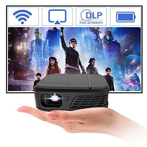 新着商品 Dlp プロジェクター Iphone Wifiミニ スマホプロジェクター充電式 携帯型自宅プロジェクター小型 ポート1080p フル H 100 本物保証 Www Lequotidien Mr