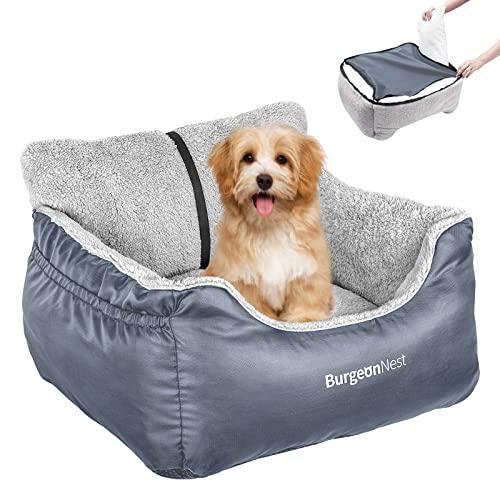 BurgeonNest Dog Car Seat for Small Dogs Washable Soft Dog Booster Seats for YS0000047038570962