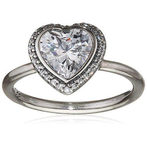 Pandora Sparkling LoveクリアCZリング190929? cz60? /サイズ9