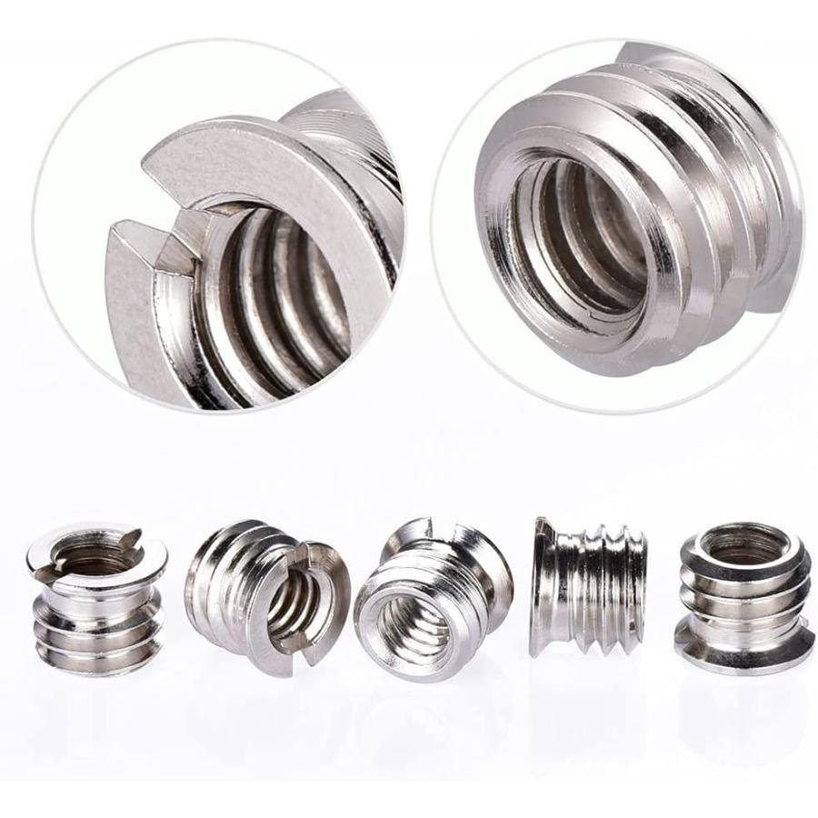 カメラネジ変換アダプター 変換ネジアダプター 連結ネジ 固定ネジアダプター 撮影補助ツール 5個セット | ブランド登録なし