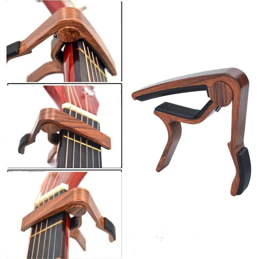 ギターカポタスト アコギカポ ワンタッチ式 guitar capo エレキギター