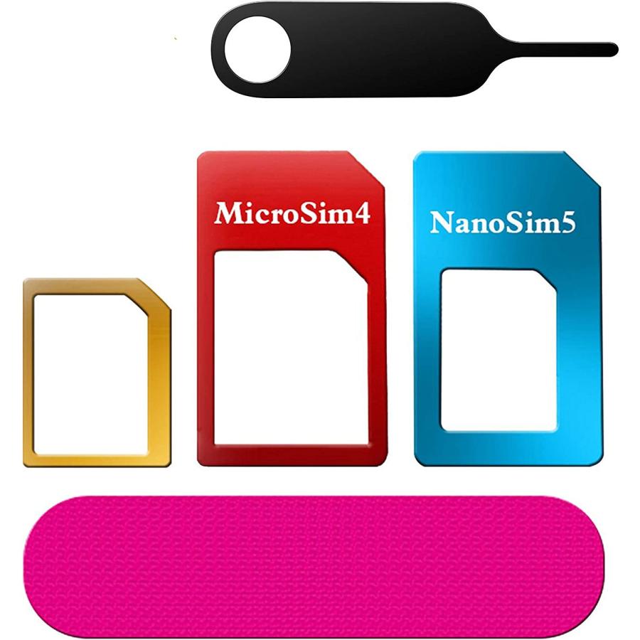 sim 変換 アダプタ アダプター nanoSIM microSIM SIMピンとSIMカード