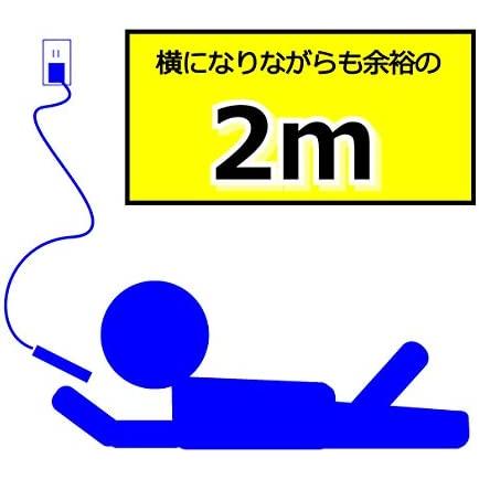 PSP 充電アダプタ ケーブル ストレート 2m CW-234｜akros｜07