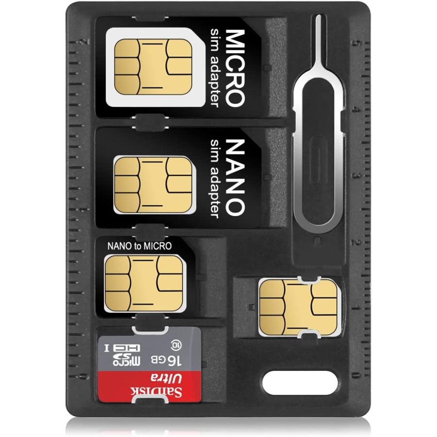 SIMカード MicroSD ホルダー リリースピン メモリーカード収納ケース マイクロナノ SIM交換ピン｜akros｜04