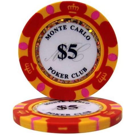 ポーカーチップ モンテカルロ カジノ コイン 25枚セット クレイ プラスチック ゴルフ ボール マーカー｜akros｜03