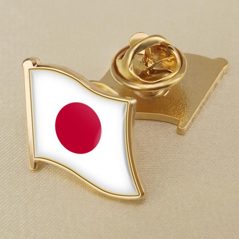ピンバッジ 日本の国旗 デラックス薄型キャッチ付き日の丸日章旗 ピンズ NIHON NIPPON JAPAN FLAG ピンバッチ｜akros｜05