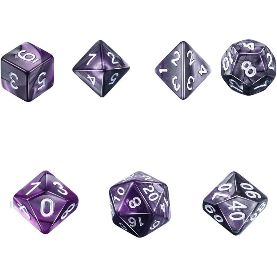 多面体のダイス サイコロ 7個 16mm D20 D12 D10 D8 D6 D4 Dungeons and