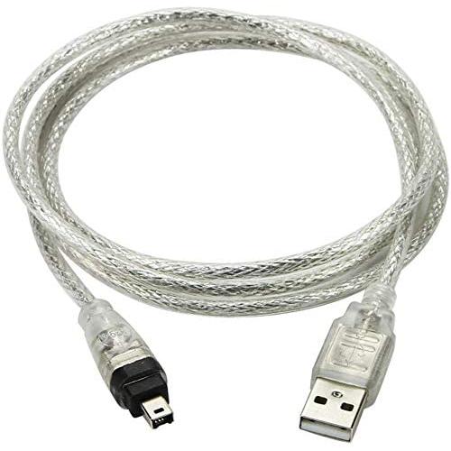 USB オス to Firewire IEEE 1394 4ピン iLink アダプタ コード