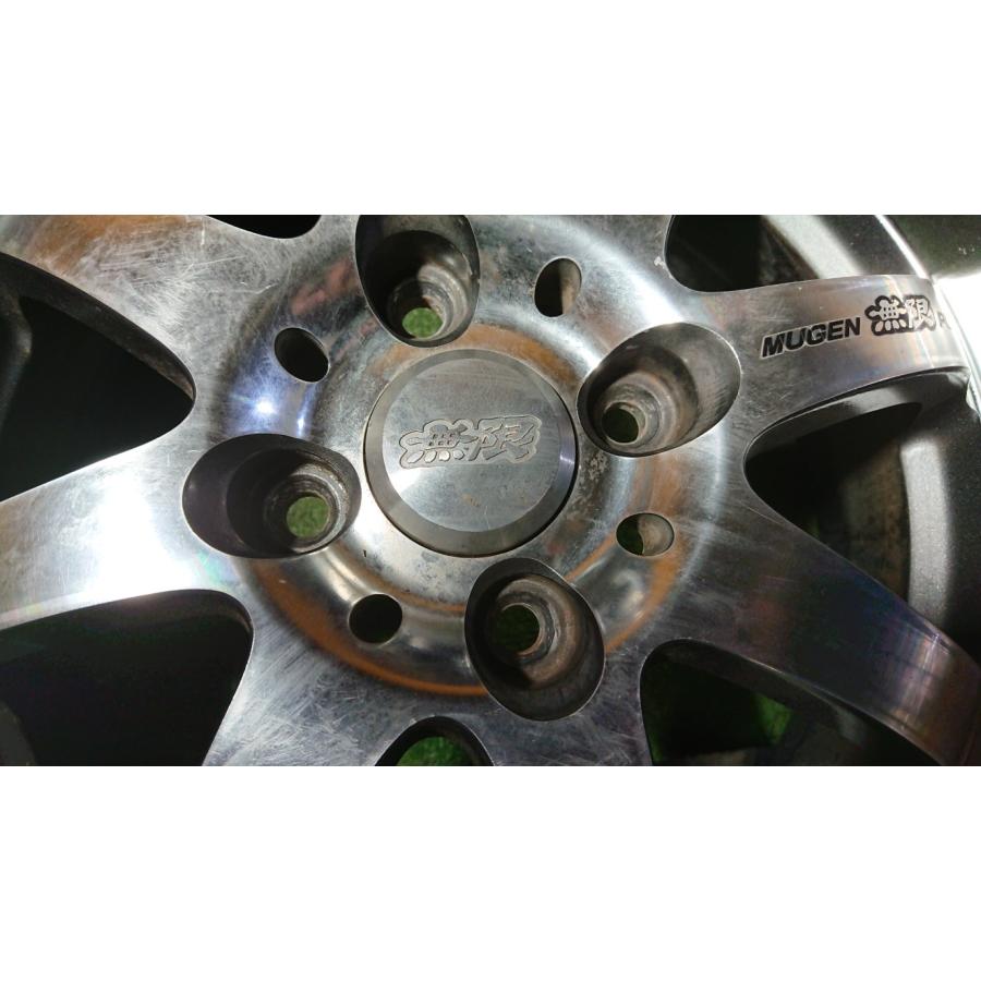 無限 MUGEN タイヤ アルミホイール 4本セット 社外 DUNLOP 185/60R15 