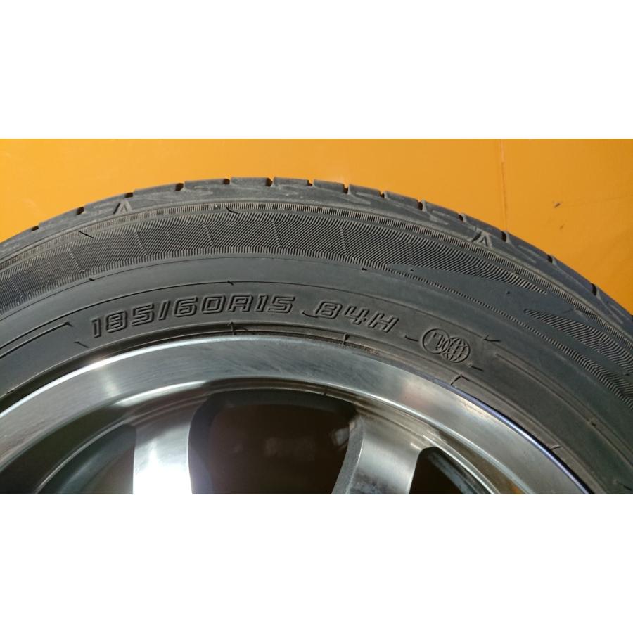 無限 MUGEN タイヤ アルミホイール 4本セット 社外 DUNLOP 185/60R15 
