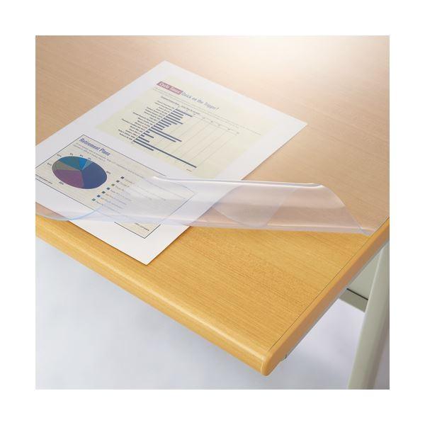 デスクマット | ライオン事務器 デスクマット再生オレフィン製 光沢仕上 シングル 1590×690×1.5mm No.167SRK 1枚