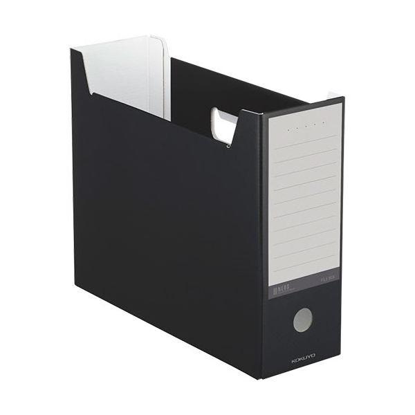 【爆買い！】 ファイルボックス(NEOS)A4ヨコ (まとめ)コクヨ 背幅102mm (×3) 1(10冊) A4NELFD ブラック ボックスファイル