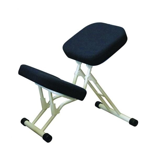 人気商品ランキング 学習椅子/ワークチェア (ブラック×ミルキーホワイト) 幅440mm 日本製 折り畳み スチールパイプ キッズチェア、学習椅子