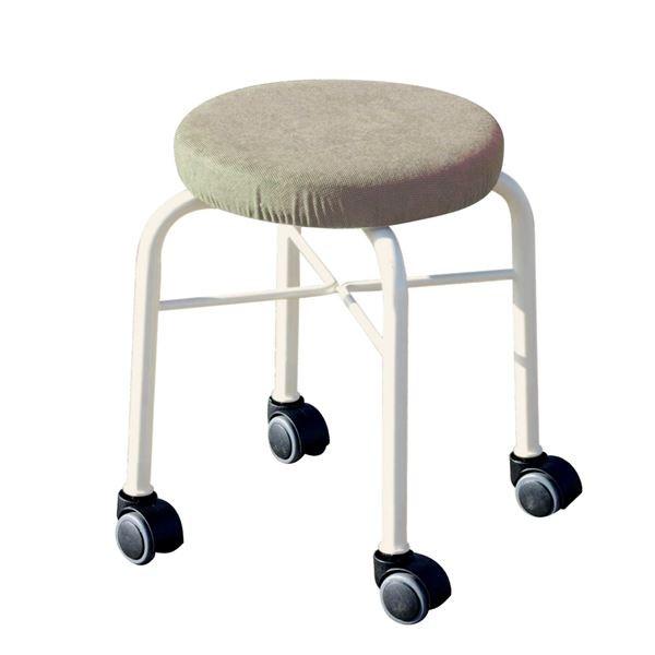 検索用ワード/ チェア用床保護マット スタッキングチェア 椅キャスター付き スタッキングチェア (同色2脚セット アイボリー×ミルキーホワイト) 幅30.5mm 日本製