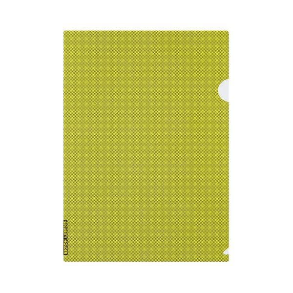 (まとめ) コクヨクリヤーホルダー(セキュリティビュー) A4 黄 フSS750Y 1(5枚) (×30)