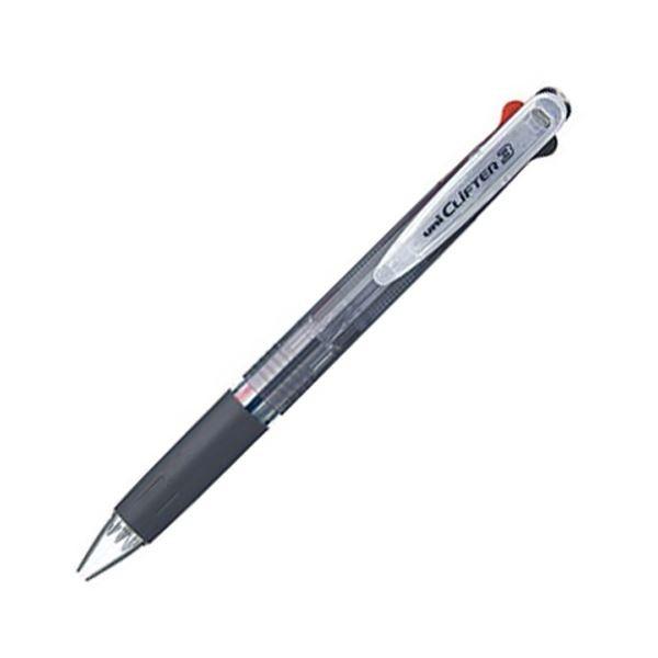 100％安い 透明黒) (軸色 クリフター0.7mm 3色ボールペン 三菱鉛筆 (まとめ) SE3304T.24 (×50) 1本 万年筆