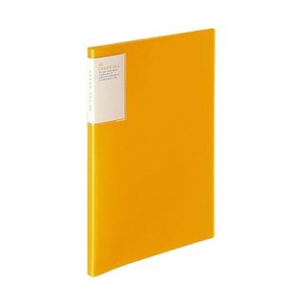 (まとめ)コクヨ クリヤーブック(キャリーオール)固定式・背ポケット A4タテ 20ポケット 背幅13mm オレンジ ラ5001YR 1(6冊)(×5)