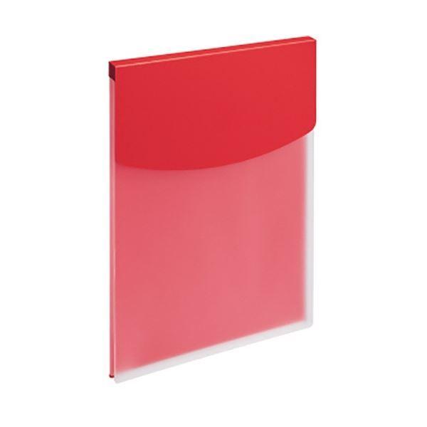 (まとめ) ライオン事務器 ホルダーファイル(ビジカル) フタ付 A4タテ 325×225mm 背幅16mm レッド PH13BF 1冊 (×30)