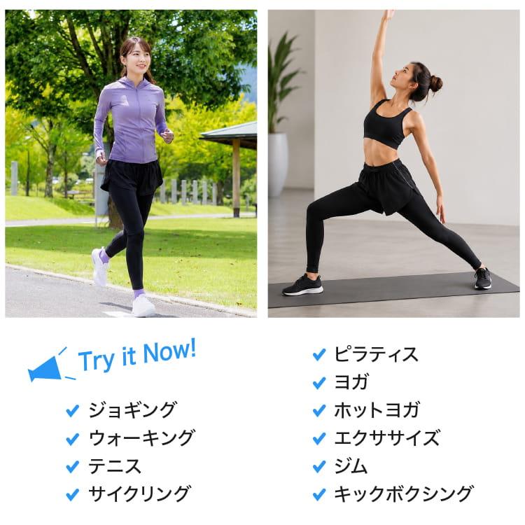 レギンス ショートパンツ 一体型 ヨガパンツ スパッツ タイツ M L