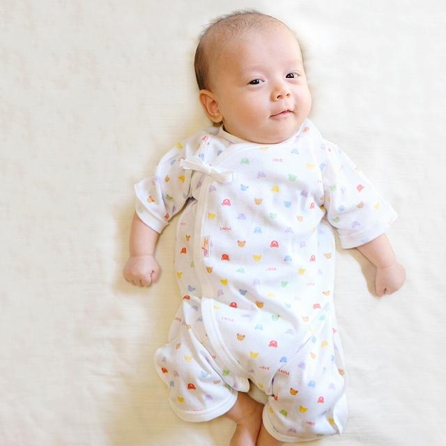 赤ちゃんの城 コンビ肌着 新生児 赤ちゃん 日本製 トリコロール ベビー