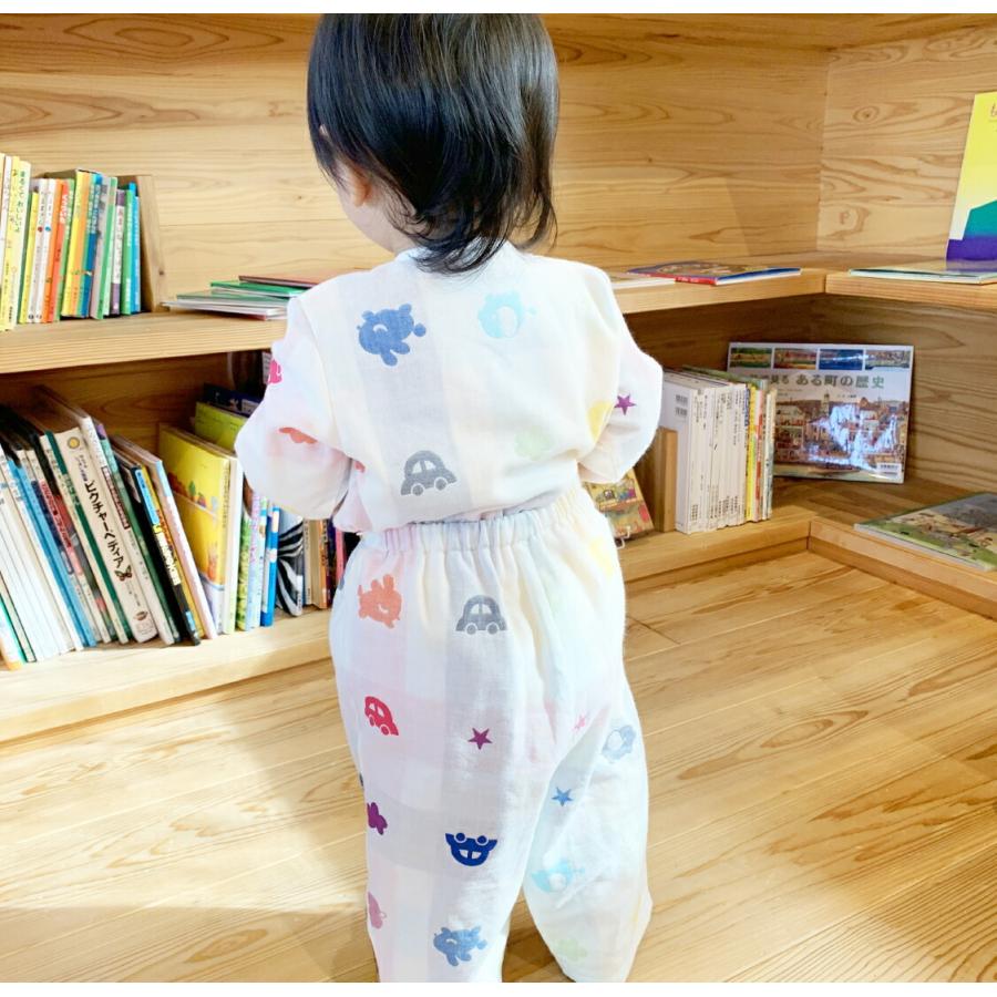 日本製 パジャマ ガーゼ 80サイズ 90サイズ ネット限定 ベビー キッズ 子供 男女兼用 かわいい 赤ちゃんの城 1254 赤ちゃんの城yahoo 店 通販 Yahoo ショッピング