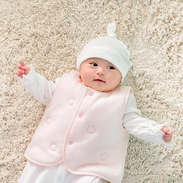 赤ちゃんの城 ベビー ベスト 日本製 ベビー服 70〜80 やわらか