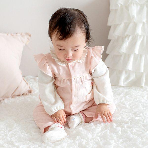 赤ちゃんの城 ロンパース カバーオール 70 80 女の子 日本製 うさ