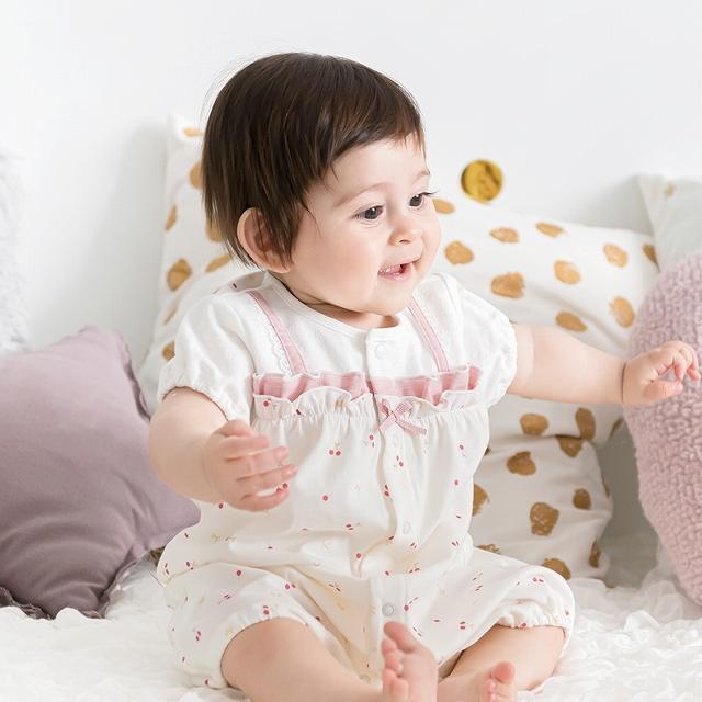 赤ちゃんの城 ロンパース 70 80 半袖 春 夏 女の子 日本製 出産準備