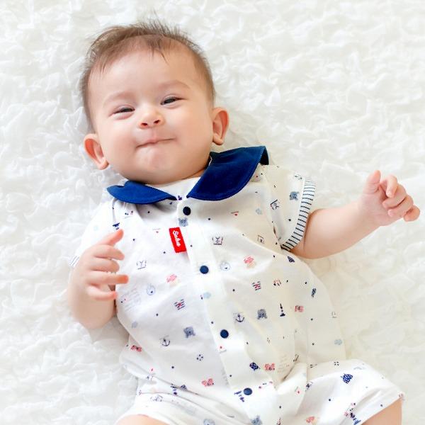 赤ちゃんの城 ロンパース 70 80 半袖 春 夏 日本製 出産準備 出産祝い