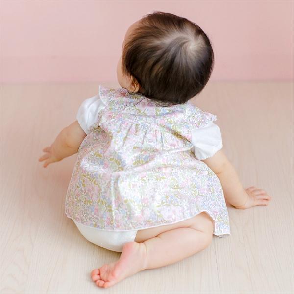 ロンパース 70 80 半袖 春 夏 日本製 出産準備 出産祝い ベビー服 リバティ 女の子 おしゃれ 子ども 子供 キッズの画像