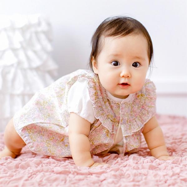 ロンパース 70 80 半袖 春 夏 日本製 出産準備 出産祝い ベビー服 リバティ 女の子 おしゃれ 子ども 子供 キッズの画像