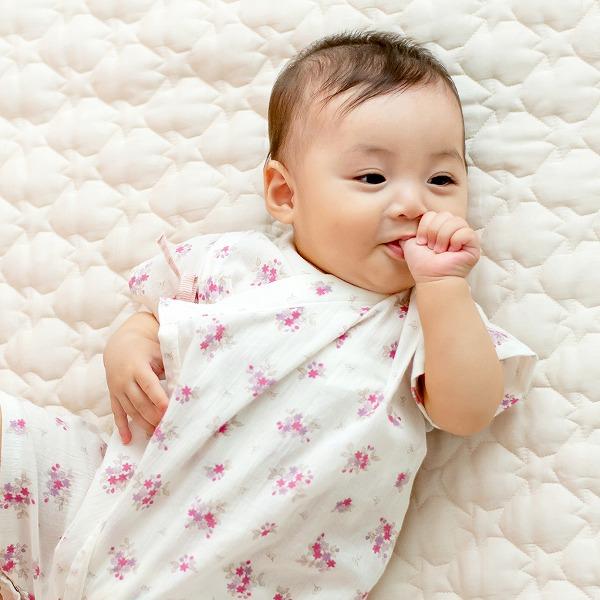 赤ちゃんの城 甚平 ロンパース 甚平オール 日本製 高島ちぢみ ベビー