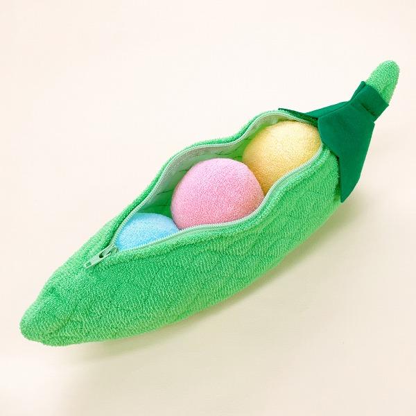 赤ちゃんの城 日本製 おもちゃ 布おもちゃ 知育玩具 さやえんどう 鈴