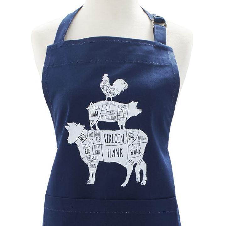 キッチンエプロン ブッチャー セレクション 肉屋エプロン 肉部位 大人用エプロン Butcher S Selection Kitchen Apron Surlatable Akt8 通販 Yahoo ショッピング