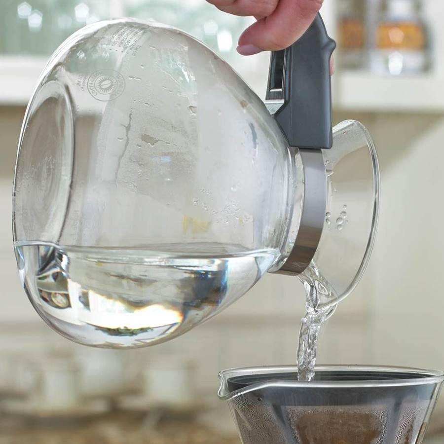 メデルコ 笛吹き ガラスケトル ティーポット 直火用 1.8L Medelco 12-Cup Glass Stovetop Whistling Kettle WK112の画像