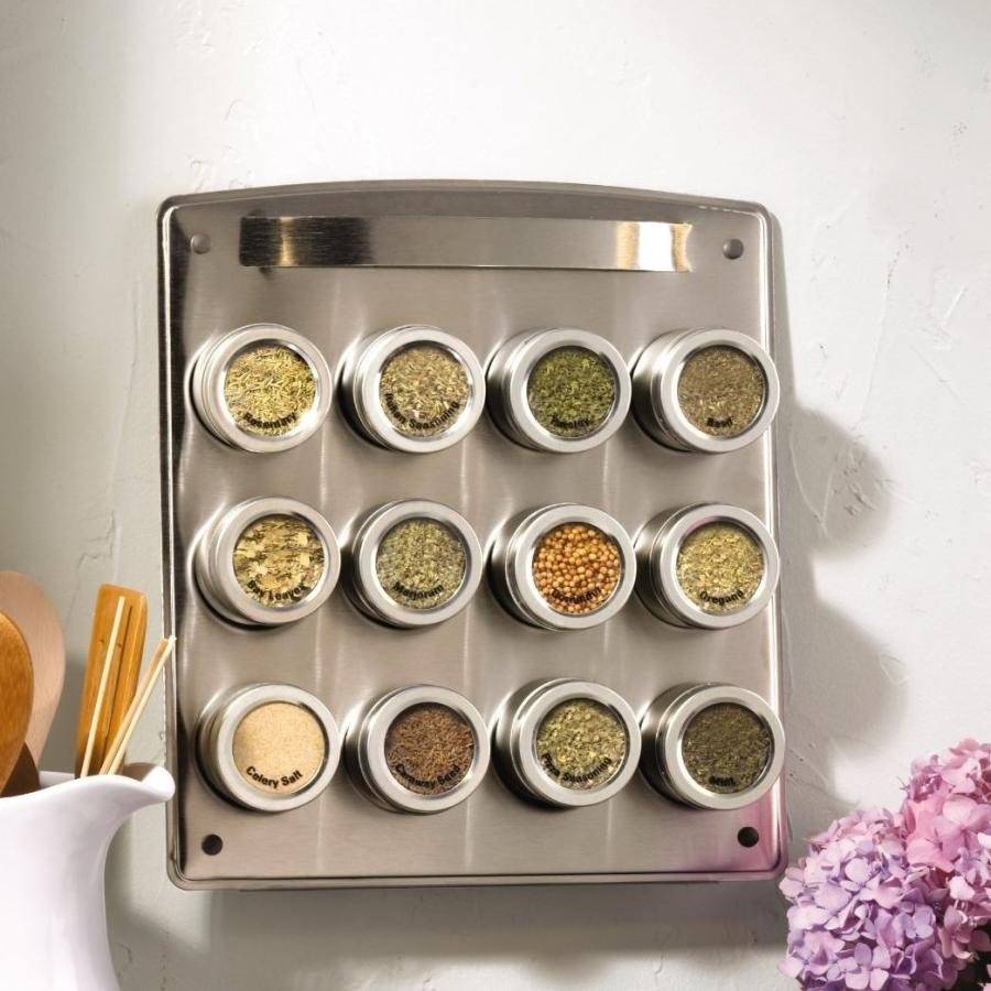 カメンステイン マグネット式 スパイスラック 12個 Kamenstein