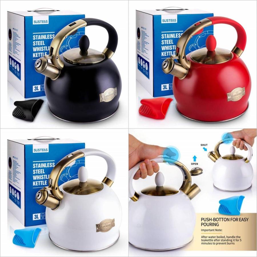 笛吹ケトル ティーケトル カフェケトル ティーポット 約2.5L ヤカン