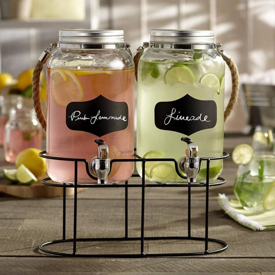飲料水サーバー ダブルドリンクディスペンサー ビバレッジディスペンサー 飲料ジャー ドリンクバー スタンド付 約3 7l Style Setter Beverage Dispenser Akt8 通販 Yahoo ショッピング