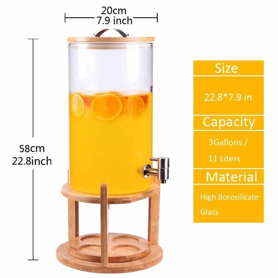 202103Mason Craft and More 11 L GLASS DISPENSERメイソン ジュース119856 飲み物 ドリンク